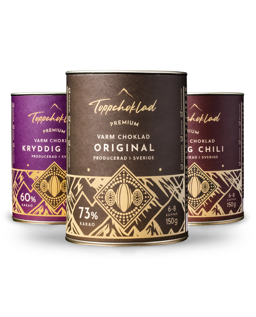 Varm choklad x 3 (välj dina smaker)